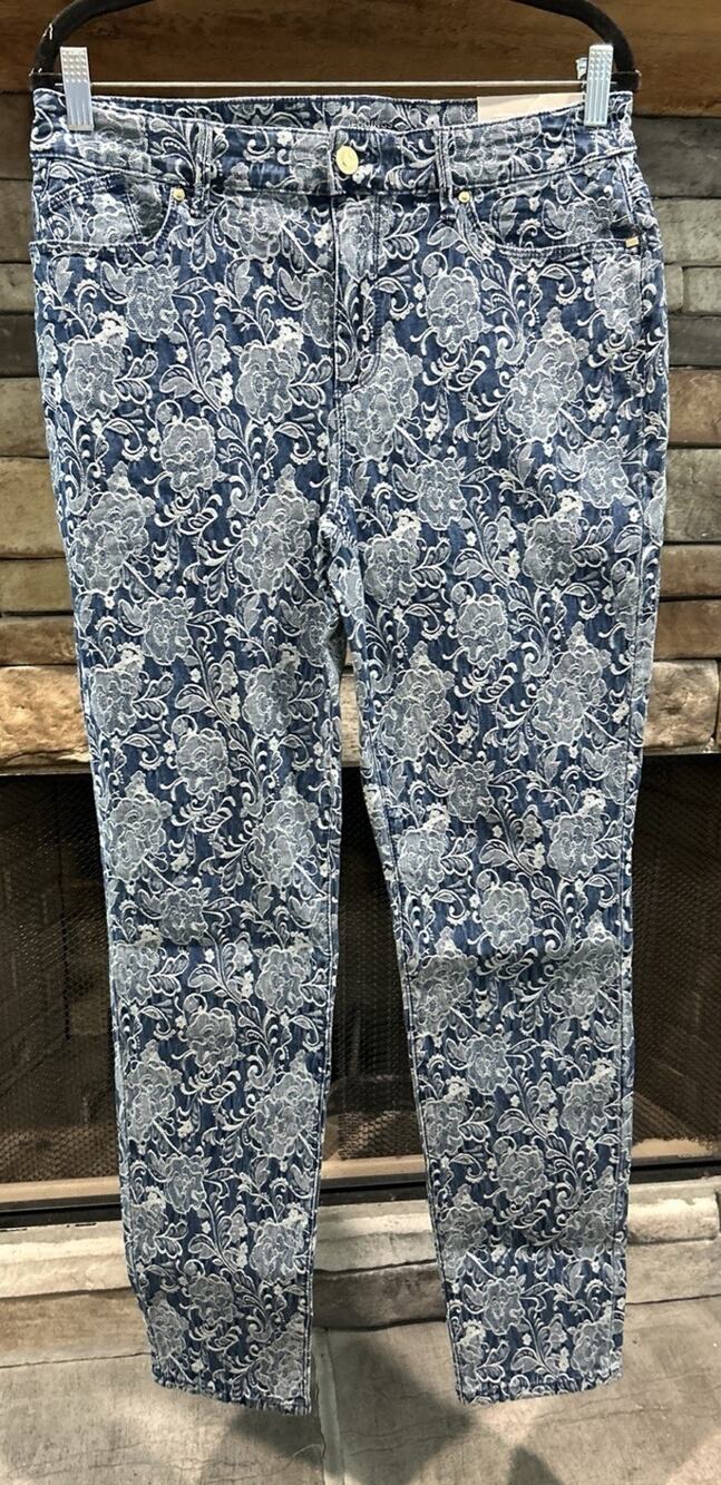 Women’s CHICO’s Jacquard Jegging Jeans Size 1R US 8R NWT *A2